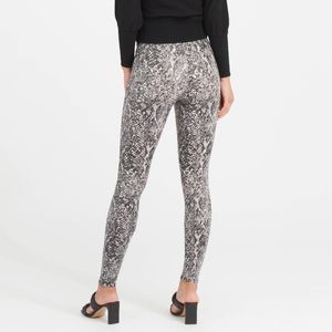 Spanx Faux Leather Snake Shine Leggings